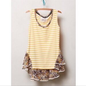 Postmark for Anthro Stripe Floral Tiered Tank